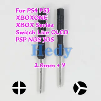 5PCS Screwdriver 2.0mm Cross + Y Torx Security For PS4 PS3 XBOXONE XBOX Series Switch Lite OLED PSP NDS 3DS Controller