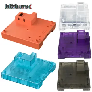 Bitfunx Translucent Base Case GC Replacement Game Shell for GBA Gameboy Player Dol-017 for NGC Game Console
