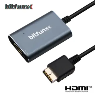 Bitfunx RGB/Component to HDMI™ Video Audio Adapter With USB Cable for Sony NTSC PAL PS2 Fat or PS2 Slim Game Console