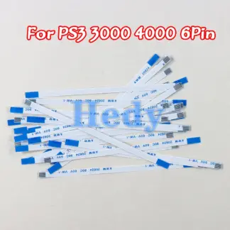 200PCS For PS3 Slim 3000 3K 6PIN Power On Off Switch Reset Ribbon Cable 6 Pin 4K 4000 For PS3 Playstation 3 Super Slim