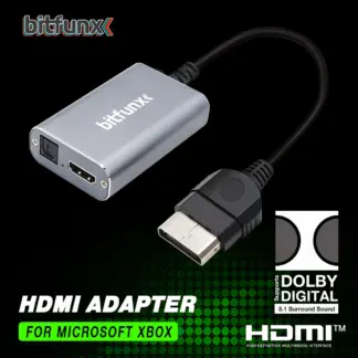 Bitfunx YPBPR to Digital HDMI™ Adapter 5.1 Dolby Video Audio Convertor for XBOX Classic Retro Gaming Consoles For Monitor HDTV