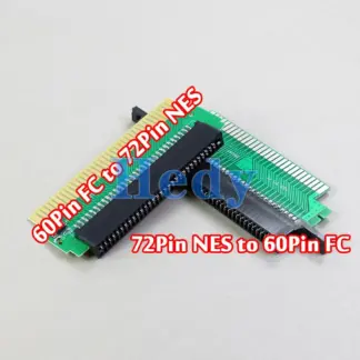 10PCS For Famicom FC 60 Pin To NES 72 Pin FC Adapter Converter PCB With IC Chip Installed Game Card Adapter Board 72pin to 60pin