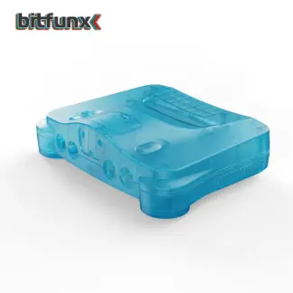 Ice Blue N64 Replacement Shell Transparent Case Protective Housing for Nintendo 64 Game Console All Regions