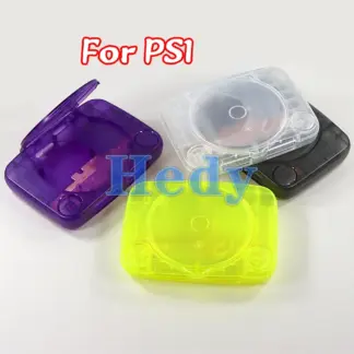 1PCS Replacement For PS1 Shell Transparent Clear Case For PlayStation PSOne PSX Game Console With Screws Full Set